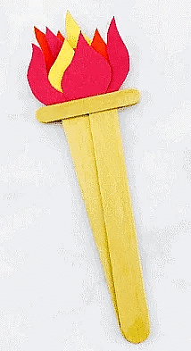 Craft Ideas: Olympics-Inspired Torch | Hands on Art & Craft - Class 1