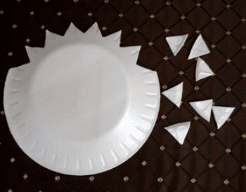 Craft Ideas: Thermocol Styrofoam Plate Sun | Hands on Art & Craft - Class 1