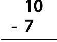 Subtraction (Single Digit) Class 1 Worksheet Maths