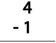Subtraction (Single Digit) Class 1 Worksheet Maths