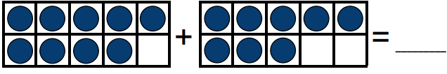 Worksheet: Addition With Ten Frames | Mental Maths - Class 1