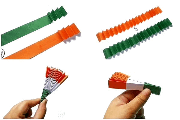 Craft Ideas: Indian Flag Fan | Hands on Art & Craft - Class 1