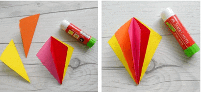 Craft Ideas: Kite Card for Sankranti | Hands on Art & Craft - Class 1