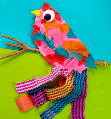 Craft Ideas: Paper Plate Bird | Hands on Art & Craft - Class 1