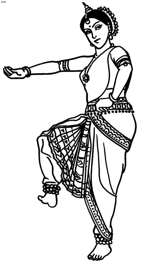 Printable Worksheet: Folk dances - 2 | Hands on Art & Craft - Class 1
