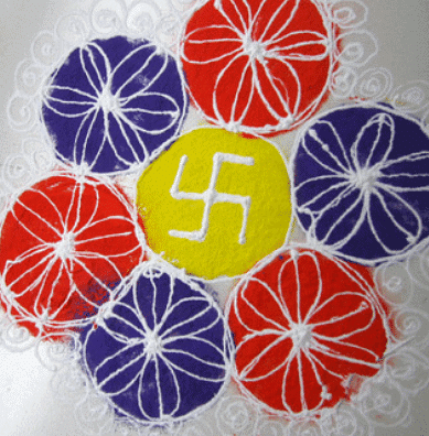 Craft Ideas: Rangoli in under 15 minutes | Hands on Art & Craft - Class 1