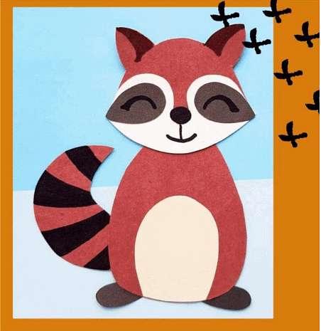 Craft Ideas: Printable Racoon Paper Craft | Hands on Art & Craft - Class 1