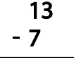 Subtraction (Single Digit) Class 1 Worksheet Maths