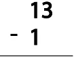 Subtraction (Single Digit) Class 1 Worksheet Maths