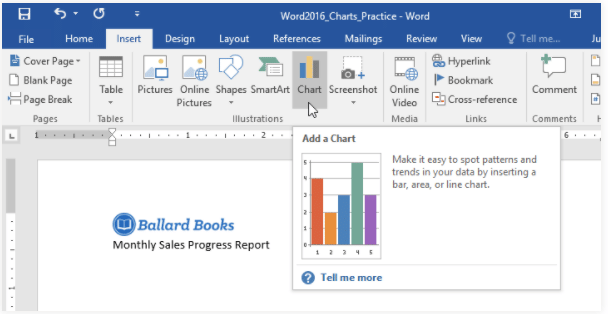 Charts | How to become an Expert of MS Word - Class 6
