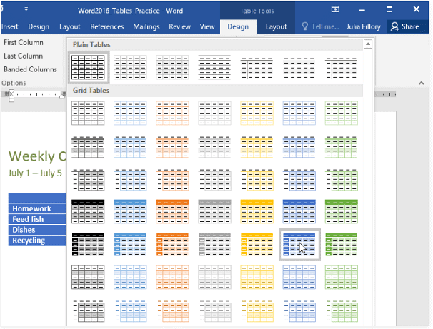 Tables | How to become an Expert of MS Word - Class 6