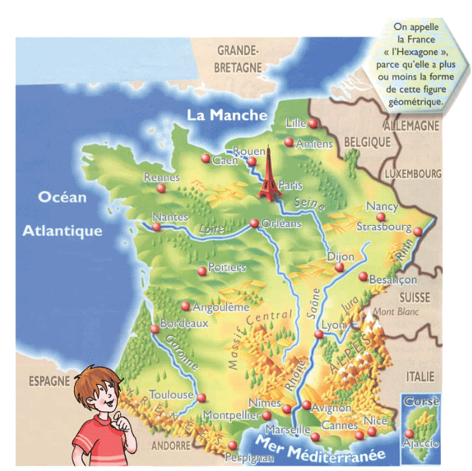 Mon Pays : la France Chapter Notes | French for Class 6