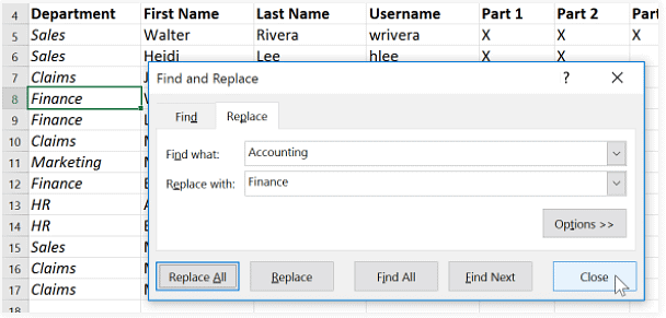 Using Find & Replace | How to become an Expert of MS Excel - Class 6