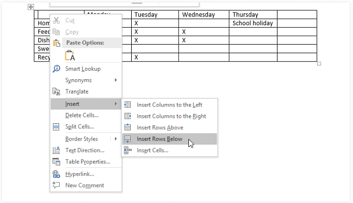 Tables | How to become an Expert of MS Word - Class 6