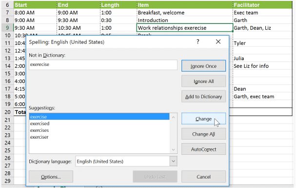 Checking Spelling | How to become an Expert of MS Excel - Class 6