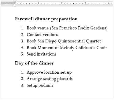 Lists | How to become an Expert of MS Word - Class 6