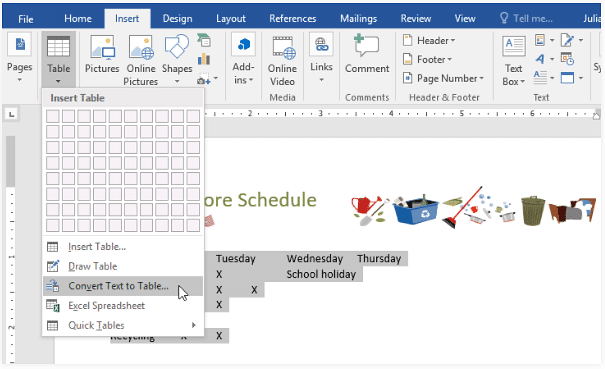 Tables | How to become an Expert of MS Word - Class 6