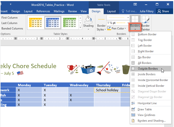 Tables | How to become an Expert of MS Word - Class 6