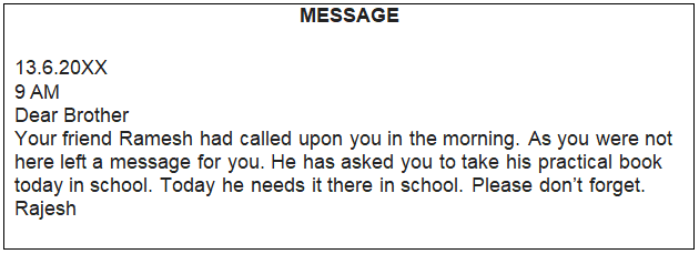 Worksheet Solutions: Notice Writing - Class 6