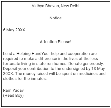 Notice Writing | English Grammar Class 7