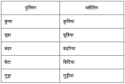 लिंग Chapter Notes | Hindi Grammar Class 7
