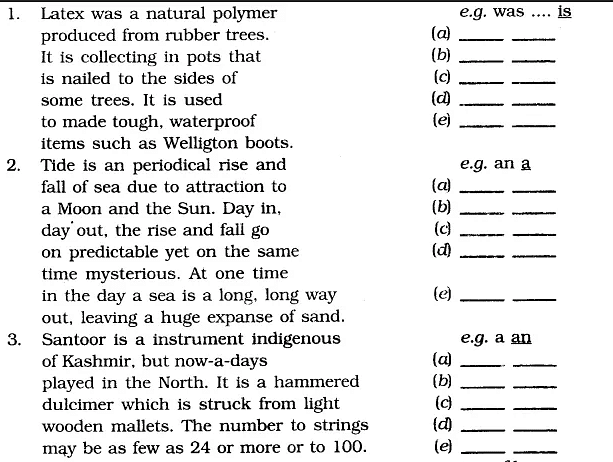 Worksheet Solutions: Error Correction - Class 6