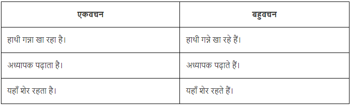 वचन Chapter Notes | Hindi Vyakaran (हिन्दी व्याकरण) Class 8