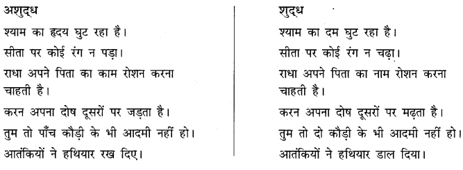 अशुद्धि शोधन | हिंदी व्याकरण - कक्षा 10 - Class 10
