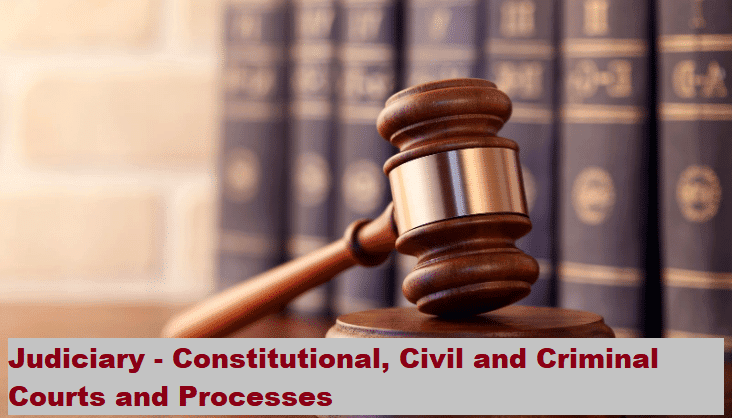 Judiciary - Constitutional, Civil and Criminal Courts and Processes Chapter Notes | Legal Studies for Class 11 - Humanities/Arts