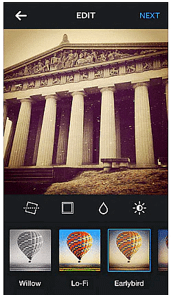 Photo sharing options