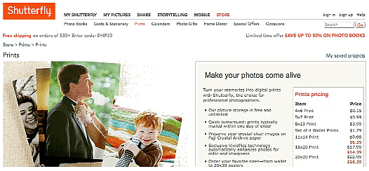 Online photo printing
