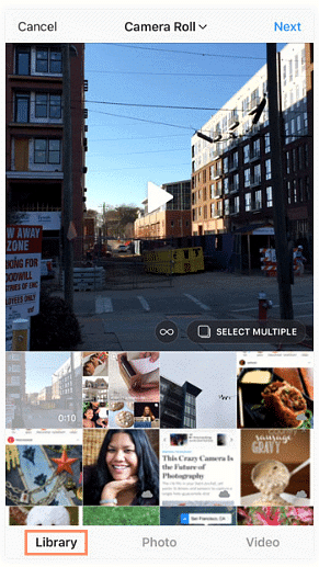 Sharing videos on Instagram