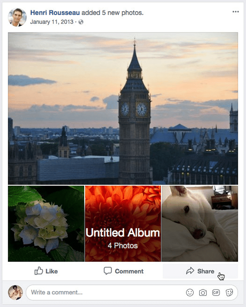 Sharing on Facebook | Social Media - Class 8