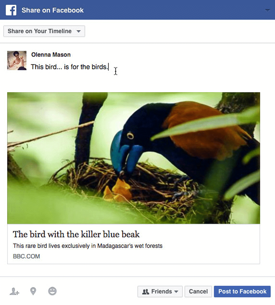 Sharing on Facebook | Social Media - Class 8