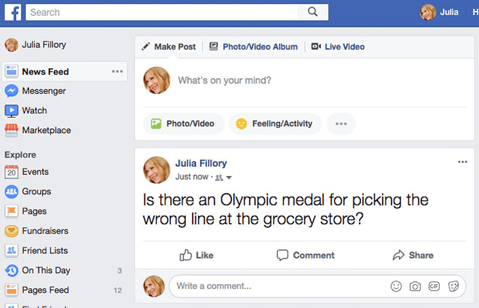 Sharing on Facebook | Social Media - Class 8