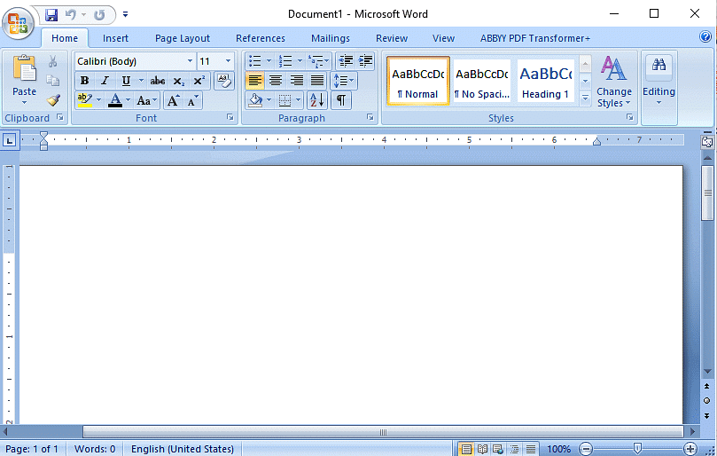 Microsoft Word 2007