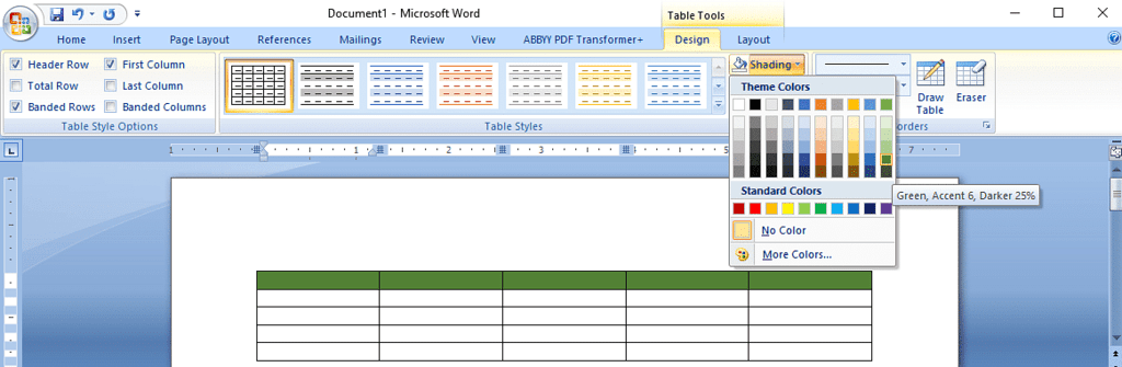 Revision Notes: Table Creation in Word | Computer Science - Class 5