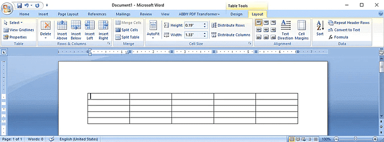 Revision Notes: Table Creation in Word | Computer Science - Class 5