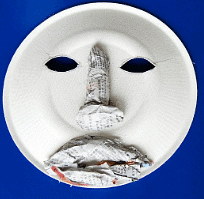 Craft Ideas: African Paper Plate Mask | Drawing (Art & Craft) - Grade 2