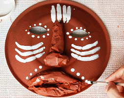Craft Ideas: African Paper Plate Mask | Drawing (Art & Craft) - Grade 2