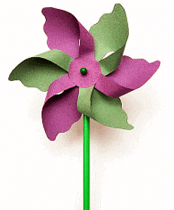 Craft Ideas: Flower Pinwheel | Drawing (Art & Craft) - Grade 2