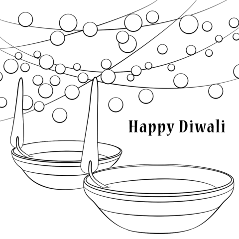 Printable Worksheet: Festival- 2 | Drawing (Art & Craft) - Grade 2