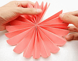 Craft Ideas: Accordion Paper Flowers | Drawing (Art & Craft) - Grade 2