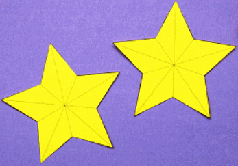 Craft Ideas: 3D Paper Star | Drawing (Art & Craft) - Grade 2