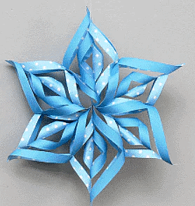 Craft Ideas: 3D Paper Snowflake | Drawing (Art & Craft) - Grade 2