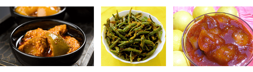 Mango, chillis and lemon pickle