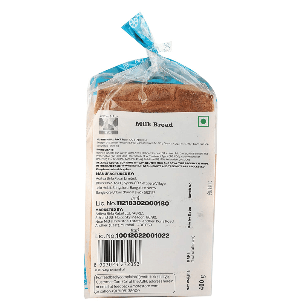 Information given on the packet