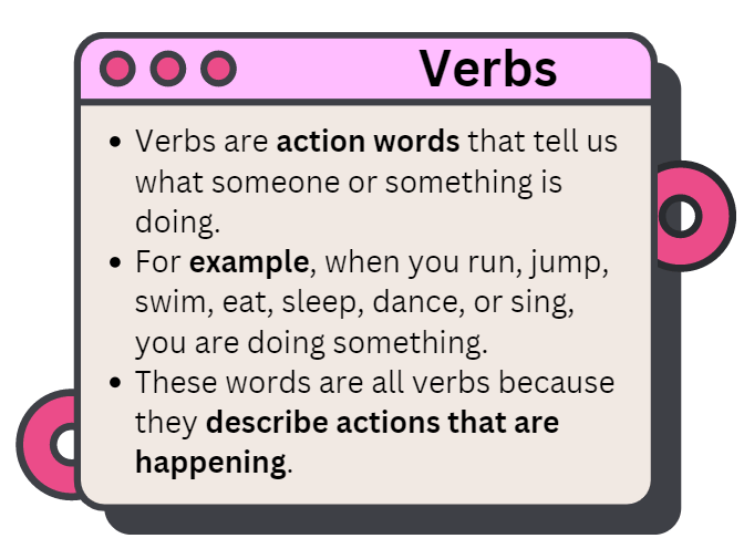 Worksheet and Solutions: Verbs | Worksheets with solutions for Class 1