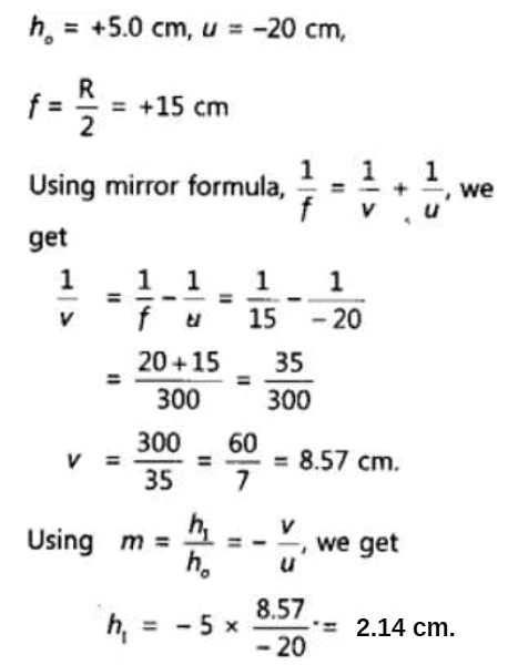 Class 10 Science Chapter 9 Question Answers - Light Reflection and Refraction