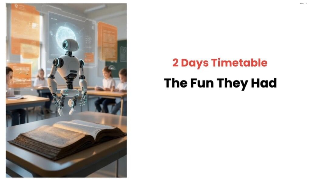 2 Days Timetable: The Fun They Had | English Class 9